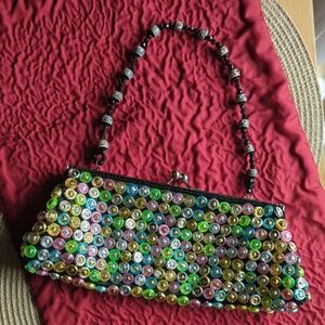 Multicolor Beaded Women's Bag